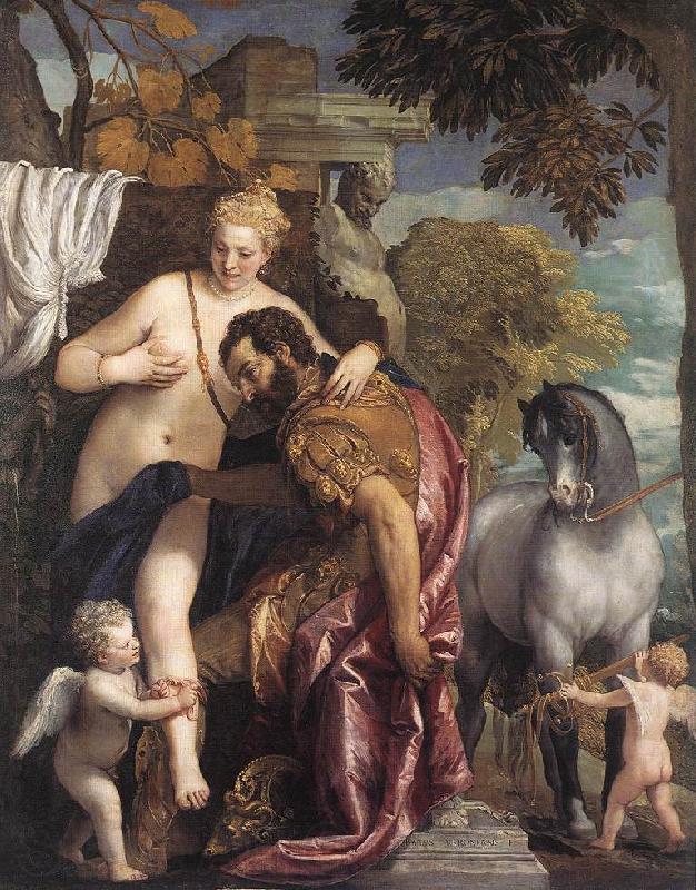 VERONESE (Paolo Caliari) Mars and Venus United by Love aer Norge oil painting art